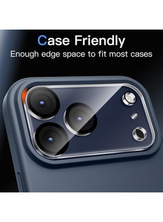3pack tempered glass camera lens protectors for Apple iPhone 17 Pro Max, ultra-high definition, 9H hardness, scratch-resistant, compatible with phone cases, easy to install [does not affect night shooting]. - view 5